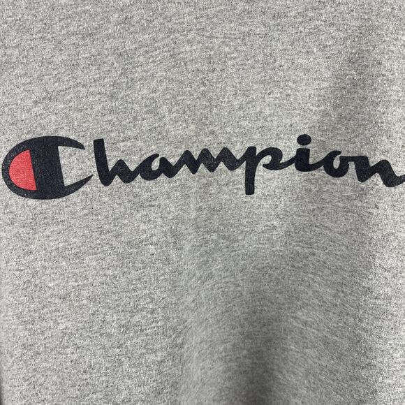 Champion Sports Pullover Script Hoodie Mens Large Kangaroo Pocket - Picture 2 of 7